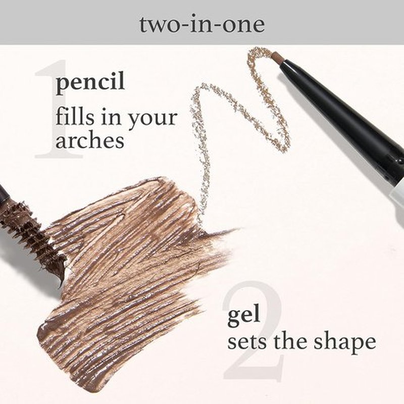 Julep Brow 101 Sculpting Pencil & Tinted Gel Set - Dual-Ended Eyebrow Tool with Brush - Long-Lasting Waterproof Formula in Taupe