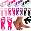 Suhine 120 Pairs (240 Feets) Disposable Spray Tanning Feet Pads Bulk Sticky Secure Spray Tan Feet Pads Accessories for Sunless Tanning Hygienic Foot Salons Spas(Black, Rose Red, Purple, Pink)
