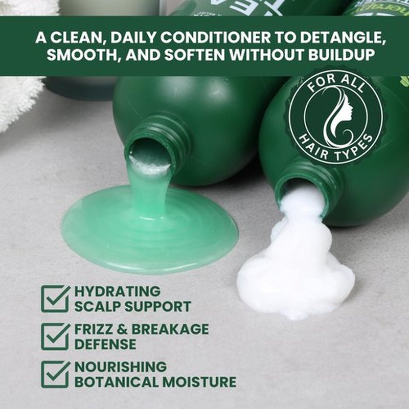 KESMEDIK Tea Tree Lavender Mint Conditioner, Moisturizing Conditioner for Coarse & Dry Damaged Hair, Hydrates & Soothes Itchy Dry Scalp, Detangles & Controls Frizz, 16 fl oz