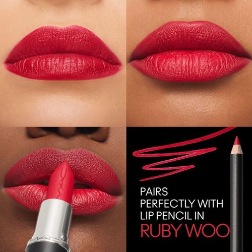 Macximal Silky Matte - Ruby Woo by MAC for Women - 0.11 oz Lipstick