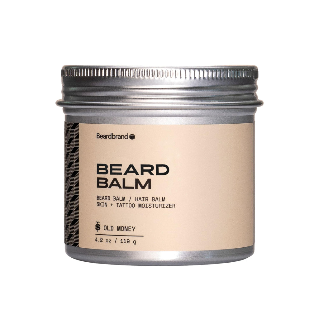 Beard Balm for Men - Travel Pack - Supports Thicker Beard, Old Money Scent, Natural Ingredients Butter Reduces Dryness & Enhances Look - 4.2 oz