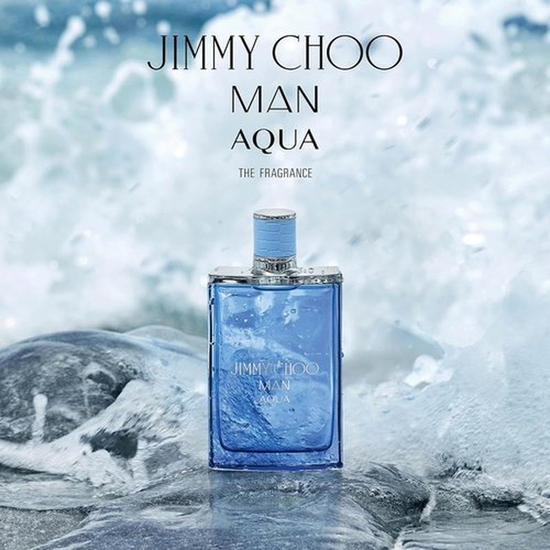 JIMMY CHOO - Man Aqua Eau de Toilette - Refreshing Men's Fragrance with Grapefruit & Salty Moss - 3.3 oz