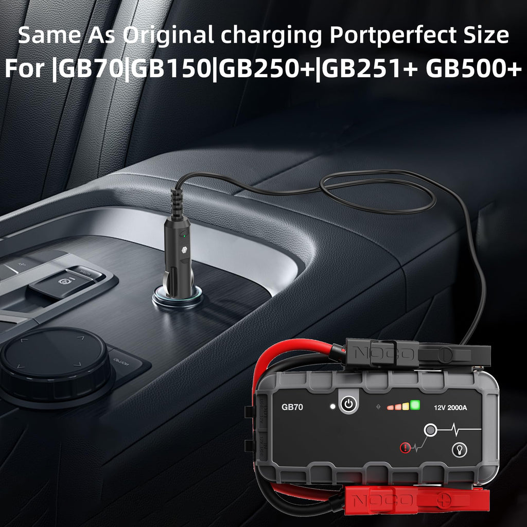Charger Car Adapter for NOCO Jump Starter, 56W 14V Car Adapter Compatible with NOCO GB70 GB150 GB250+ GB251+ GB500 GB500+ Genius Boost Ultra Safe Lithium XGC4 XGC Jump Starter