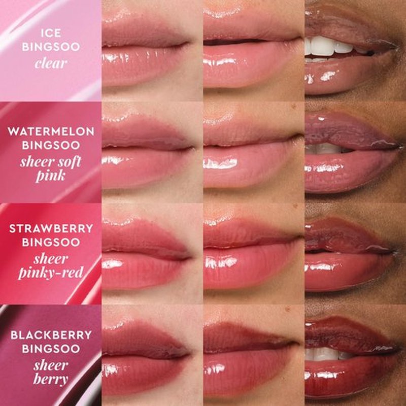 Glow Recipe Glass Balm Lip Treatment - 12Hr Hydrating Lip Balm & Moisturizer with Hyaluronic Acid to Smooth, Plump & Protect from Dryness - Sheer Soft Pink Tint, Watermelon Bingsoo (15 ml)
