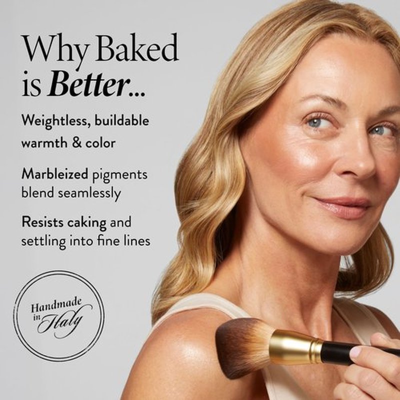 LAURA GELLER NEW YORK Baked Bronze-N-Brighten Bronzer Powder - Medium - Natural Bronze Glow