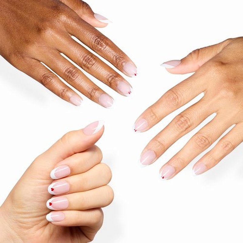 OPI On Point Press On Nails - Long Lasting, Reusable Nail Art | 30 Count in Short Round, Squoval & Almond