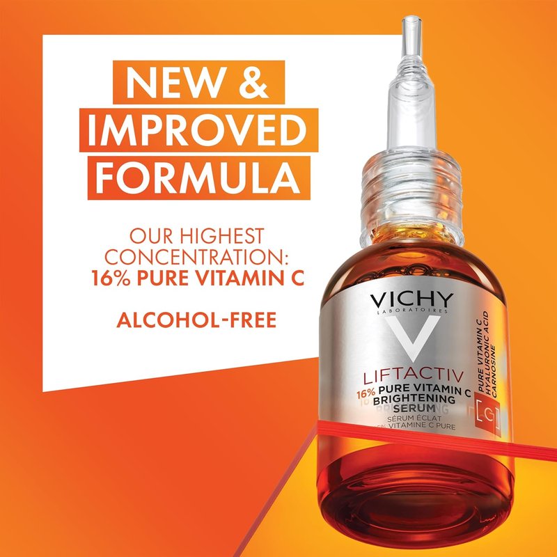 Vichy Capital Soleil UV-Age Daily SPF 60 - Anti-Aging Sunscreen with Hyaluronic Acid & Vitamin C, No White Cast