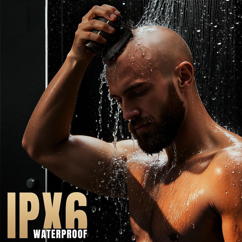 Head Shaves for Bald Men, Detachable Bald Head Shaver, IPX6 Waterproof Rotary Shavers, Electric Shavers Razor with Type-C Charge, Cordless Wet/Dry Skull & Bald Head Razor