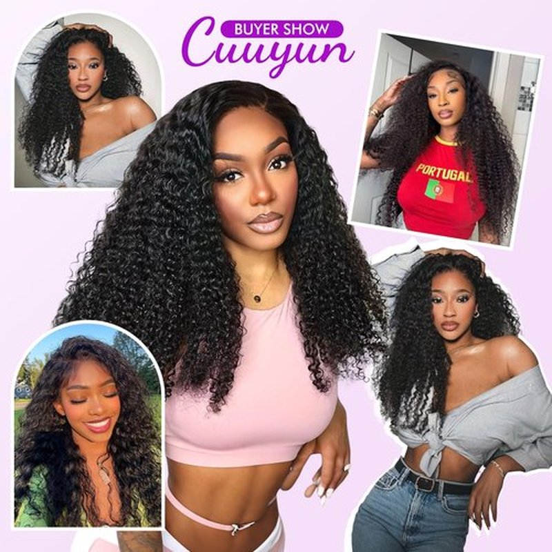 Human Hair Bundles Deep Wave 12 14 16 Inch Curly Bundle Human Hair 12A Virgin Unprocessed Brazilian 3 Bundles Hair Wet and Wavy Quick Weave Hair Extensions For Women Natural Black