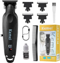 KEMEI 2293 Professional Hair & Beard Trimmer - Cordless T Blade Clippers for Barbers