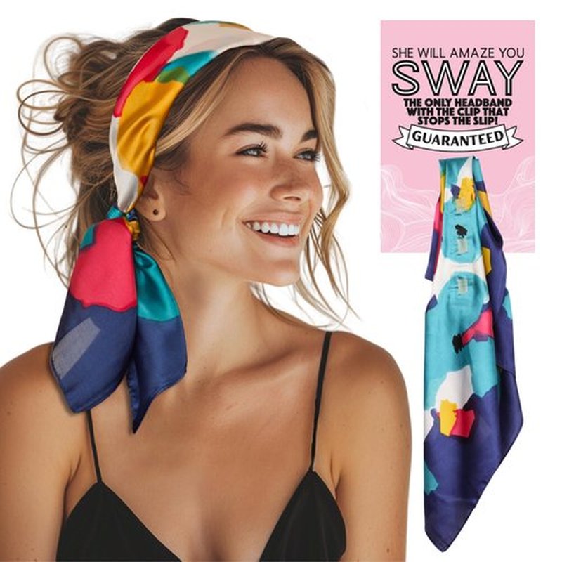 SWAY Small Satin Non-Slip Headband for Women – Luxury Satin, No Headaches, Stays Put All Day for Work. 10+ Cute Ways To Style