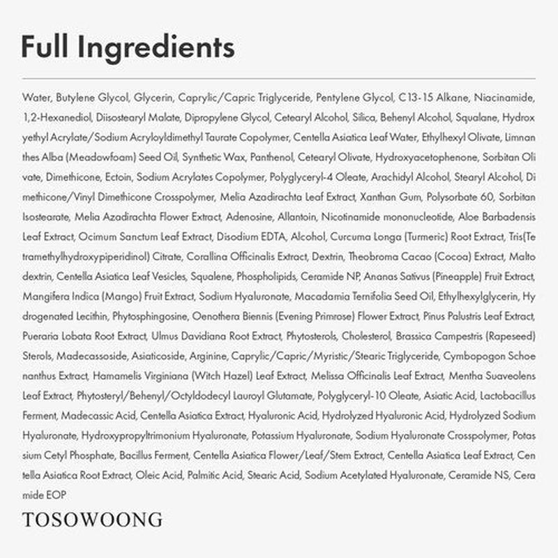 TOSOWOONG Exosome CICA Face Cream - Daily Soothing Moisturizer for Breakouts and Irritated Skin, Fast-Acting, Lightweight Korean Skincare for Redness and Blemish-Prone Skin, 50ml / 1.69 fl. oz.