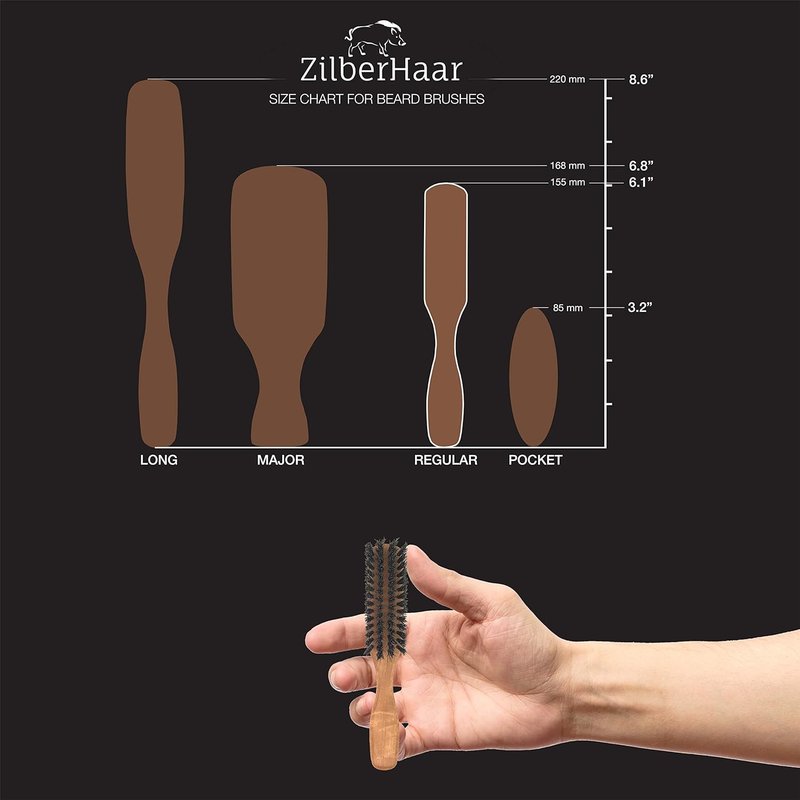 ZilberHaar Beard Oil Bundle - Nourishing Oil, Brush & Comb for Healthy Grooming