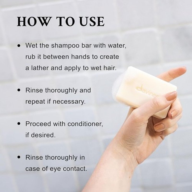 Davines DEDE Shampoo Bar - Compact Solid Texture for Medium & Fine Hair | Gently Cleanses & Adds Shine, 3.53 oz