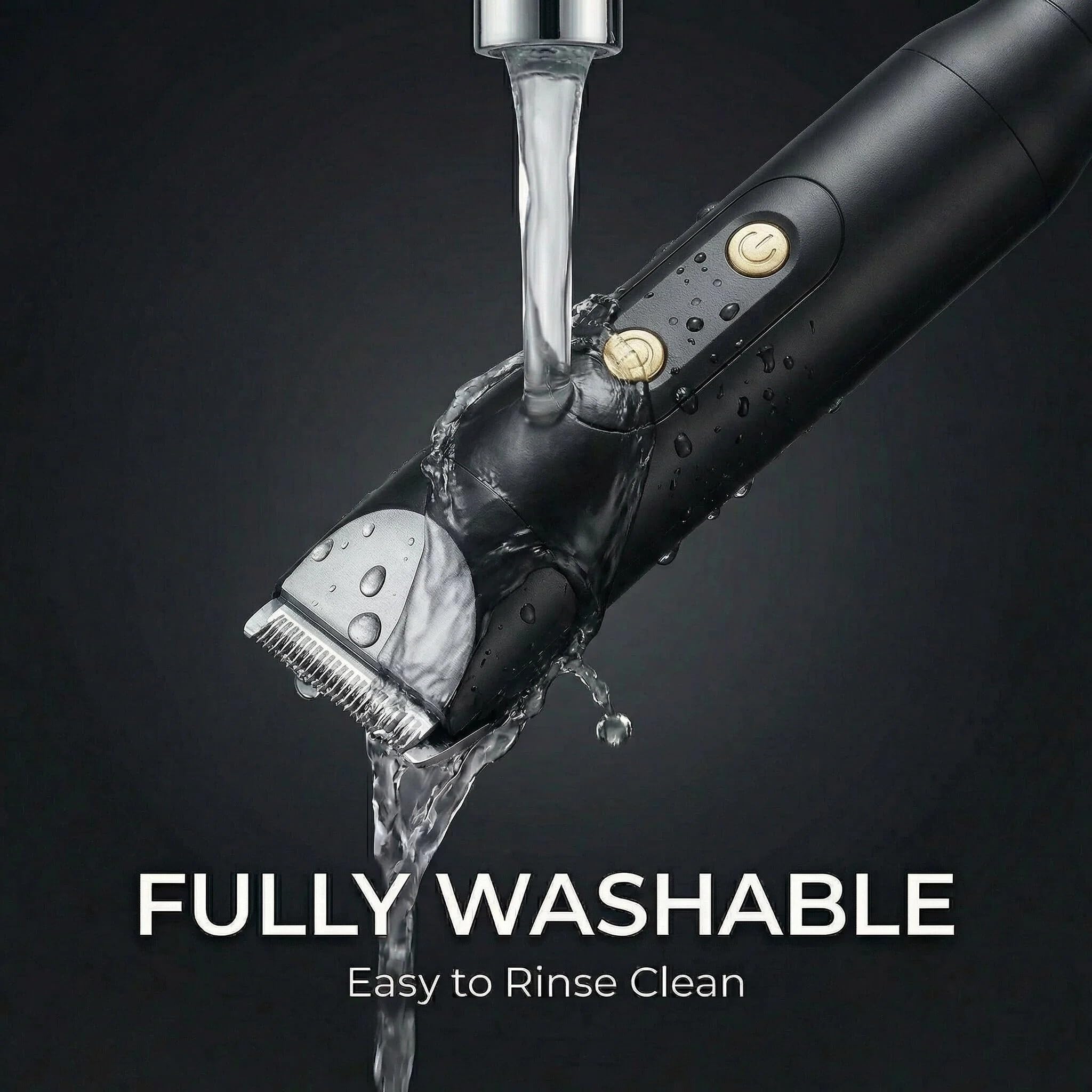 Manmade Trimmer Manscaping Body Groomer for Men, Groin & Body Hair Trimmer, High-Speed 6000 RPM, Smooth & Comfortable Trim, Skin-Friendly, Waterproof & Fully Washable, Cordless with Storage Pouch