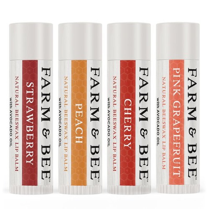 Natural Lip Balm – Gifts for Wife, Husband, Boyfriend, Girlfriend, Women, Men - Organic & Natural Ingredients - Moisturizing Lip Chapstick - Great Gift Idea for Valentines Day - 0.15oz (Pack of 4)