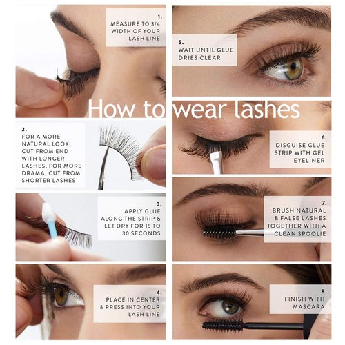Eliace False Eyelashes Natural look Cat Eye Lashes Wispy Strips 3D Mink Lashes Fulffy,NEW 50 Pairs 5 Styles Fake Eyelashes,Faux Volume Curly Full,Thin Lash Band Soft Comfortable Lightweight Lash Pack