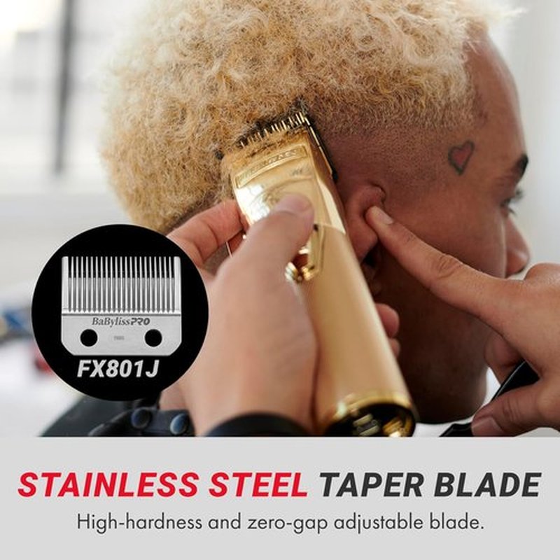 BaBylissPRO FX+ Professional Hair Clippers - Cord/Cordless, All Metal, 3-Hour Lithium Battery Runtime
