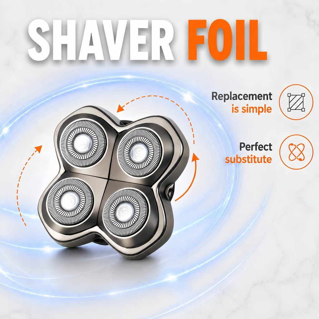 1 Pack Shaver Pro 4 Replacement Heads Compatible with Skulls Pitbulls Series,Gold PRO/Silver PRO/Platinum PRO/Butterfly Kiss PRO Head Shavers,Electric Shaver & Head Shaver Replacement Blade