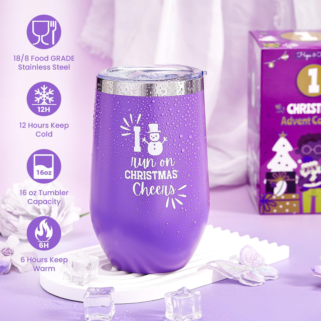 Advent Calendar 2025-12 Days of Christmas Advent Calendar for Women, Mom, Wife, Girlfriend, Sister, Her - Unique Lavender Spa Gifts Basket Set Includes Coffee Mugs, Scented Candle, Bath Salt, Soap