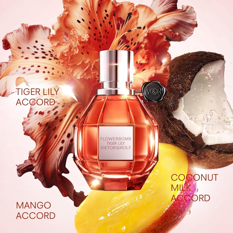 Viktor&Rolf - Flowerbomb & Tigerlily Eau de Parfum Bundle - Women's Fragrance Set | Full Size, 3.4 Fl Oz Each