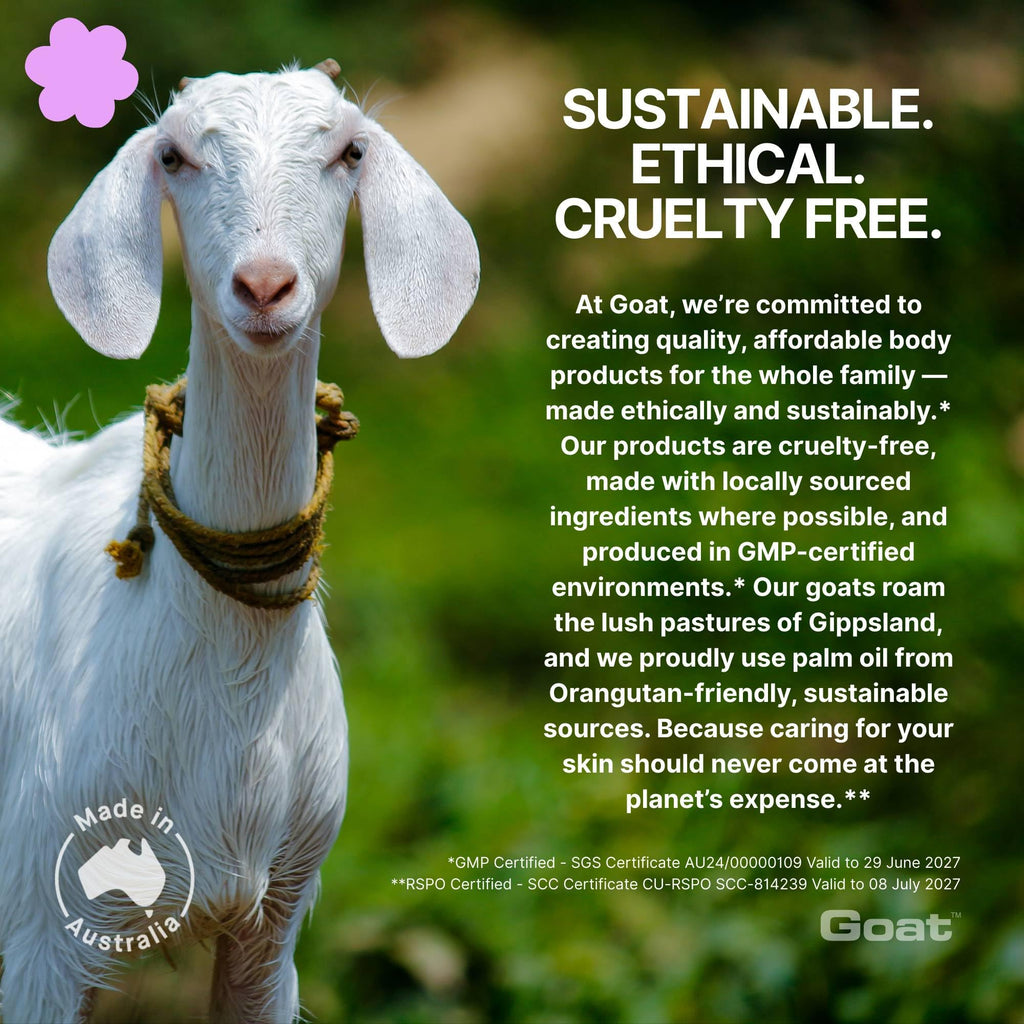 Goat Milk Moisturizing Cream with Argan Oil100ml, Suitable for dry itchy or sensitive skin, Made in Australia