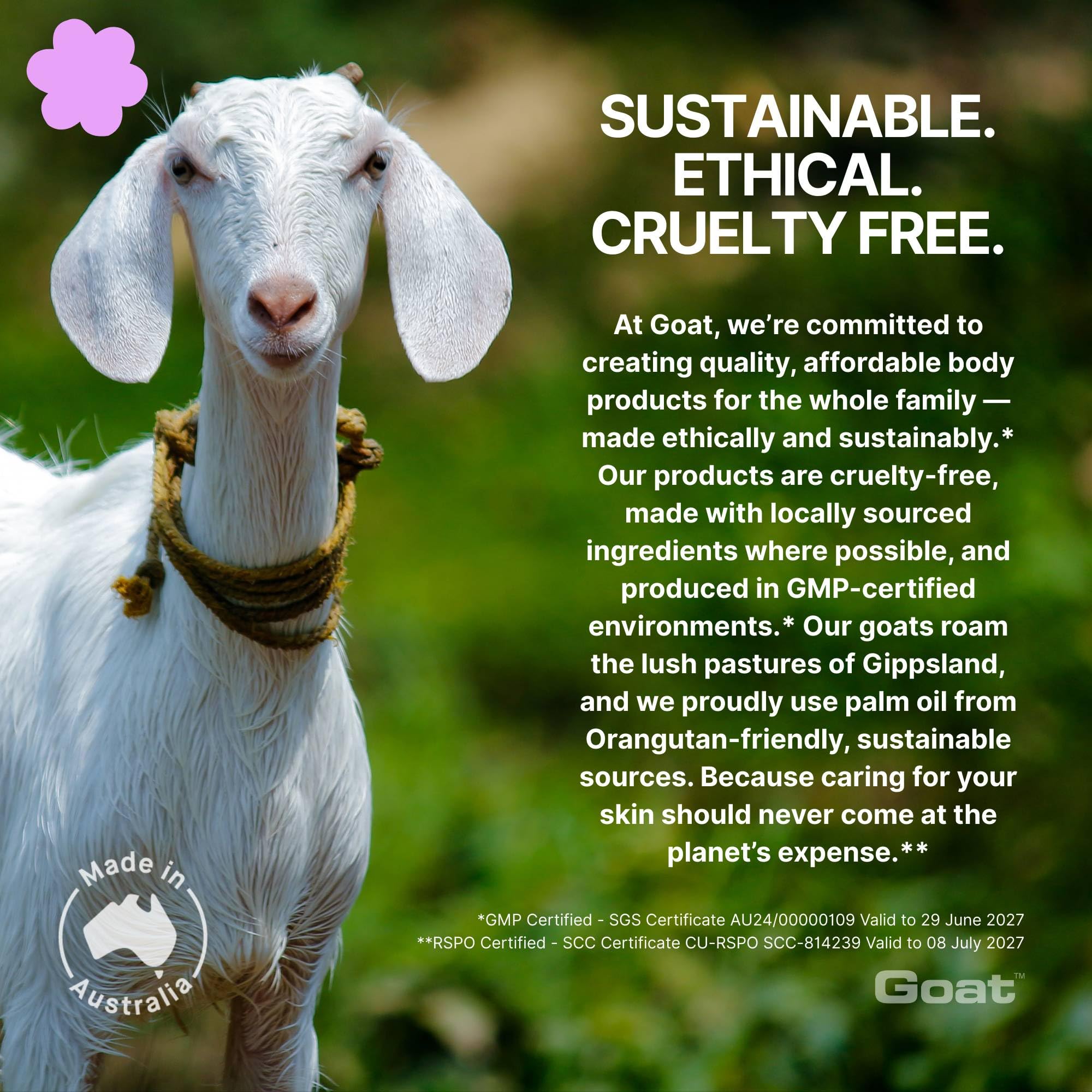 Goat Milk Moisturizing Cream with Argan Oil100ml, Suitable for dry itchy or sensitive skin, Made in Australia