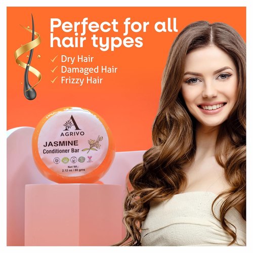 Jasmine Shampoo & Conditioner Bar - Strengthen & Volumize All Hair Types | 2.12 oz Natural Ingredients