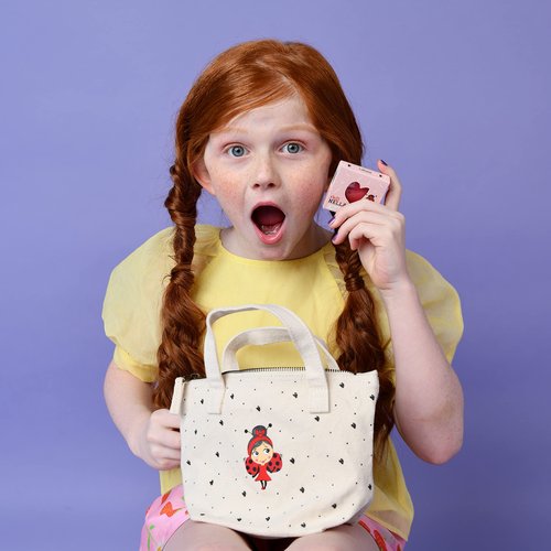 Miss Nella special edition BAG OF WONDER kids makeup & nail polish set for little girls, Hypoallergenic, Dermatologically tested, Non toxic, Canvas cosmetic bag, safe and fun