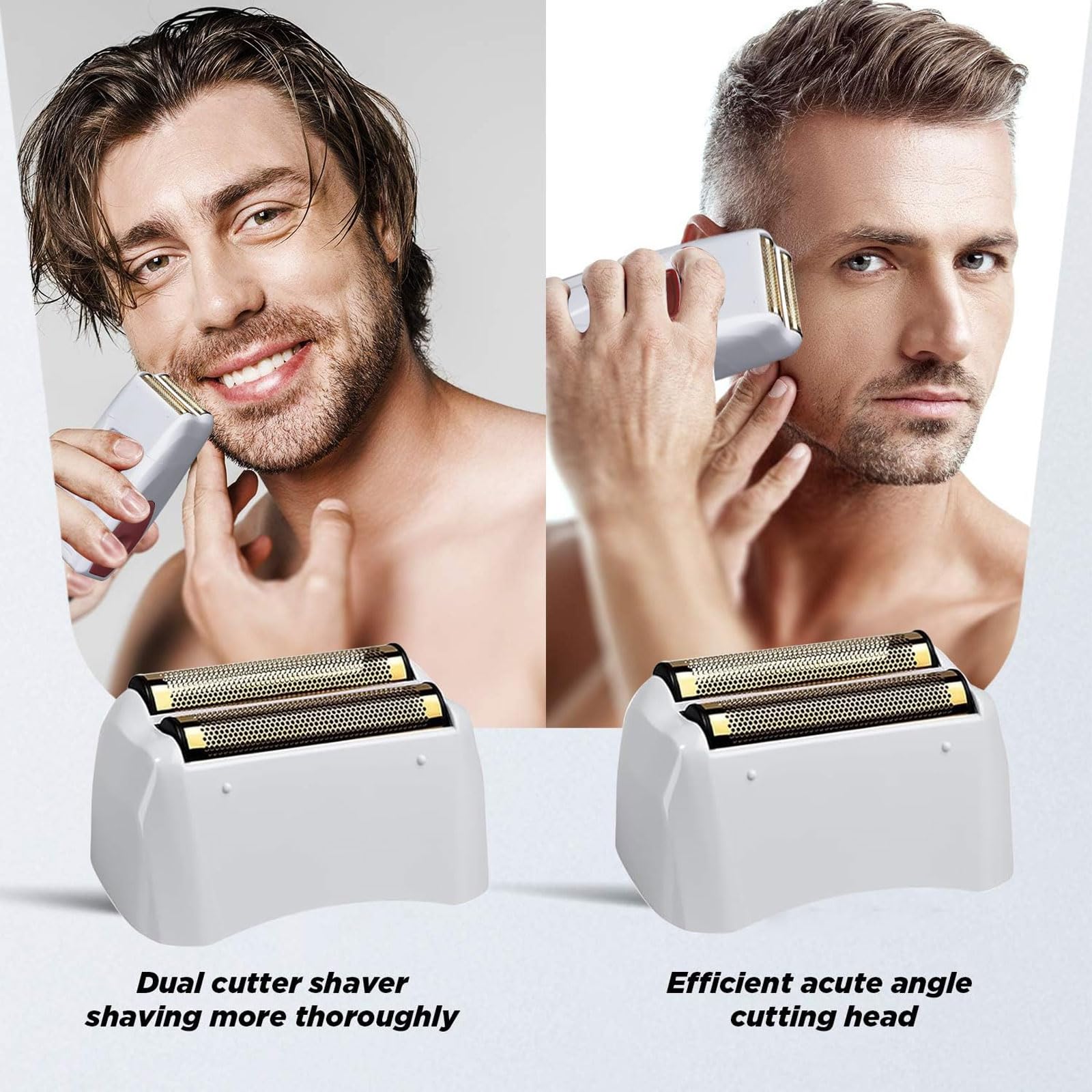 Replacement Foil & Cutter for Andis TS-1/TS-2 Shavers,Gold 2-Pack