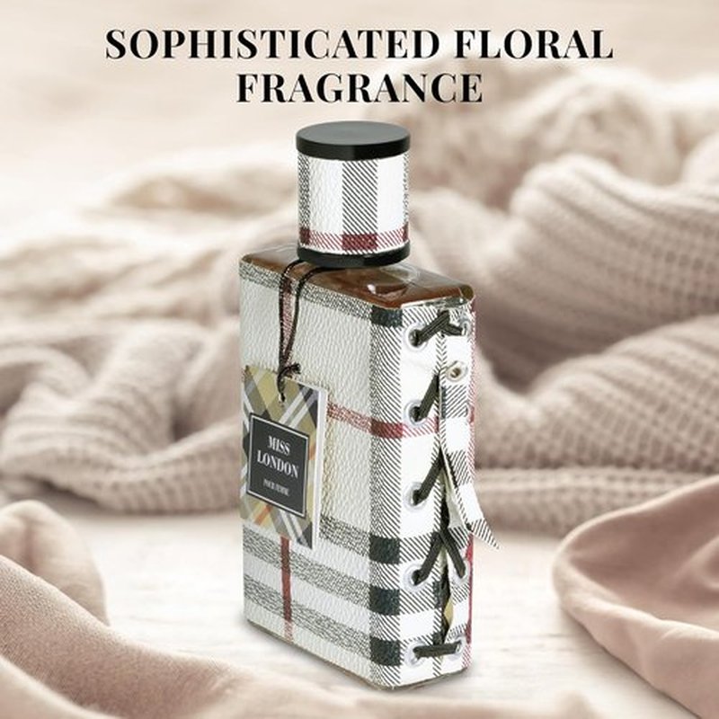 Miss London Eau De Parfum for Women - Floral & Citrus Blend with Honeysuckle, Rose, Jasmine - 100ml Elegant Scent for Daily Wear & Special Occasions