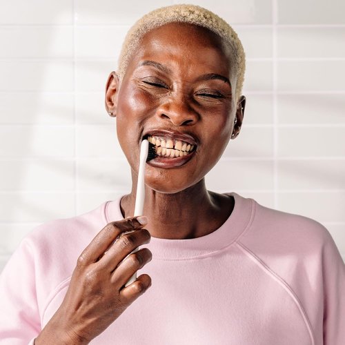 Boka Classic Manual Toothbrush - Extra Soft Activated Charcoal Bristles | Bioplastic Handle with Travel Cap (Pack of 4)