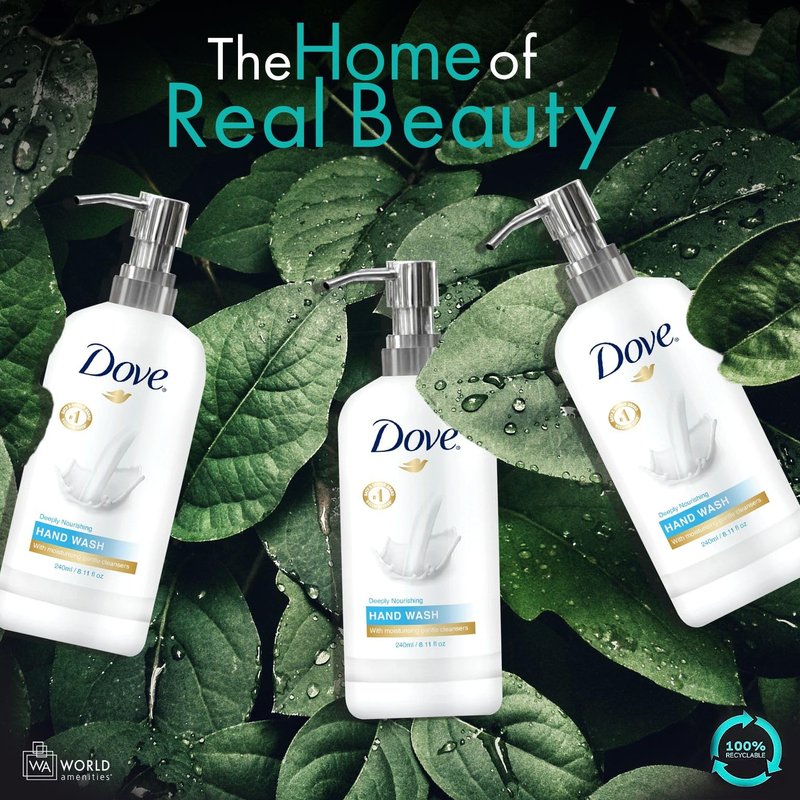 World Amenities Dove Hand Wash - Long Lasting Deep Moisturizer Foam Hand Wash for Sensitive Skin