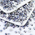 Briskbloom 1440PCS SS16 Flatback Crystal Rhinestones Round Gems for Nail Art and Craft Clothes Glue Fix, Blue Lotus Purple (3.8-4.0mm)