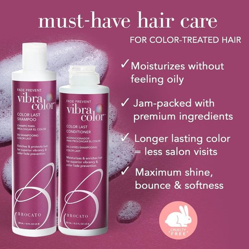 Brocato Vibracolor Shampoo & Conditioner Duo - 32 Oz | Color Safe, Sulfate-Free, Prevents Fading