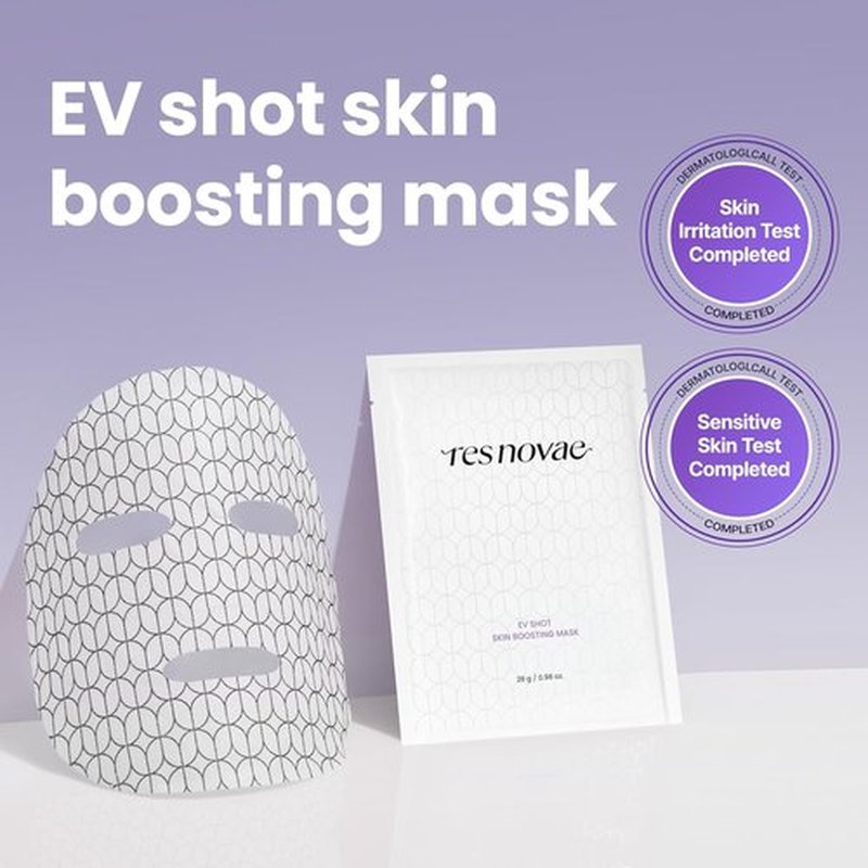 EV Shot Skin Boosting Mask - Moisture-Rich Sheet Mask with Peptides & Ceramides for Firm-Looking Skin