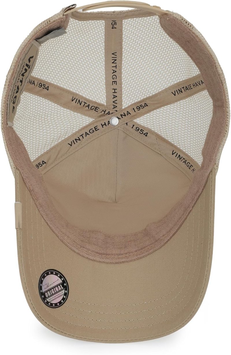 Vintage Havana Trucker Hats for Women - Adjustable Mesh Snapback Baseball Cap | Trendy Fashion Accessory
