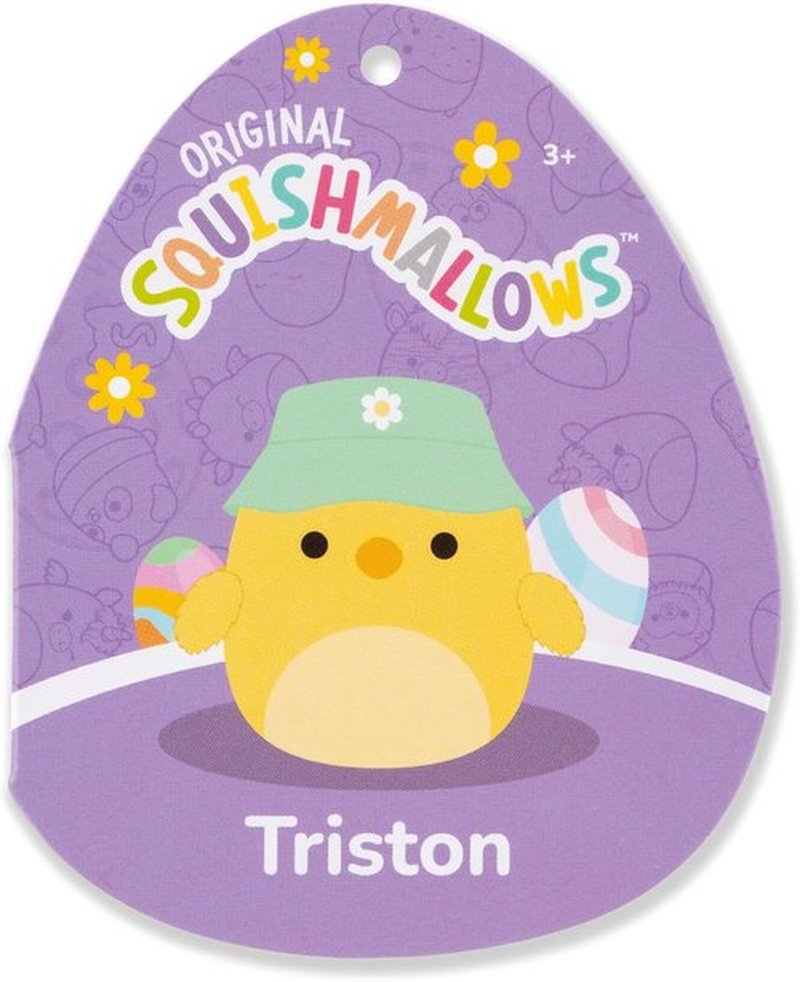 Squishmallows Original 8-Inch Triston The Yellow Chick Plush Toy - Official Jazwares Design