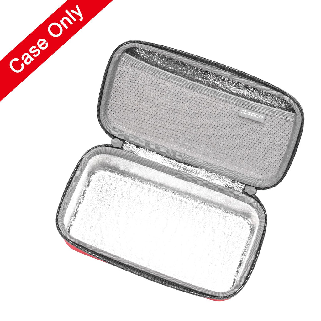 RLSOCO Inhaler Spacer Travel Case for Bouldon Hand-held Nebulizer for Respiratory System and More - Black (Case Only)