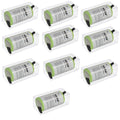 HQRP 10-Pack Battery Compatible with Wahl 00745-302 745-302 9877 9879 8900 8061 7070 7353 7045 7030 7037 7355 5-Star Shaver Trimmer