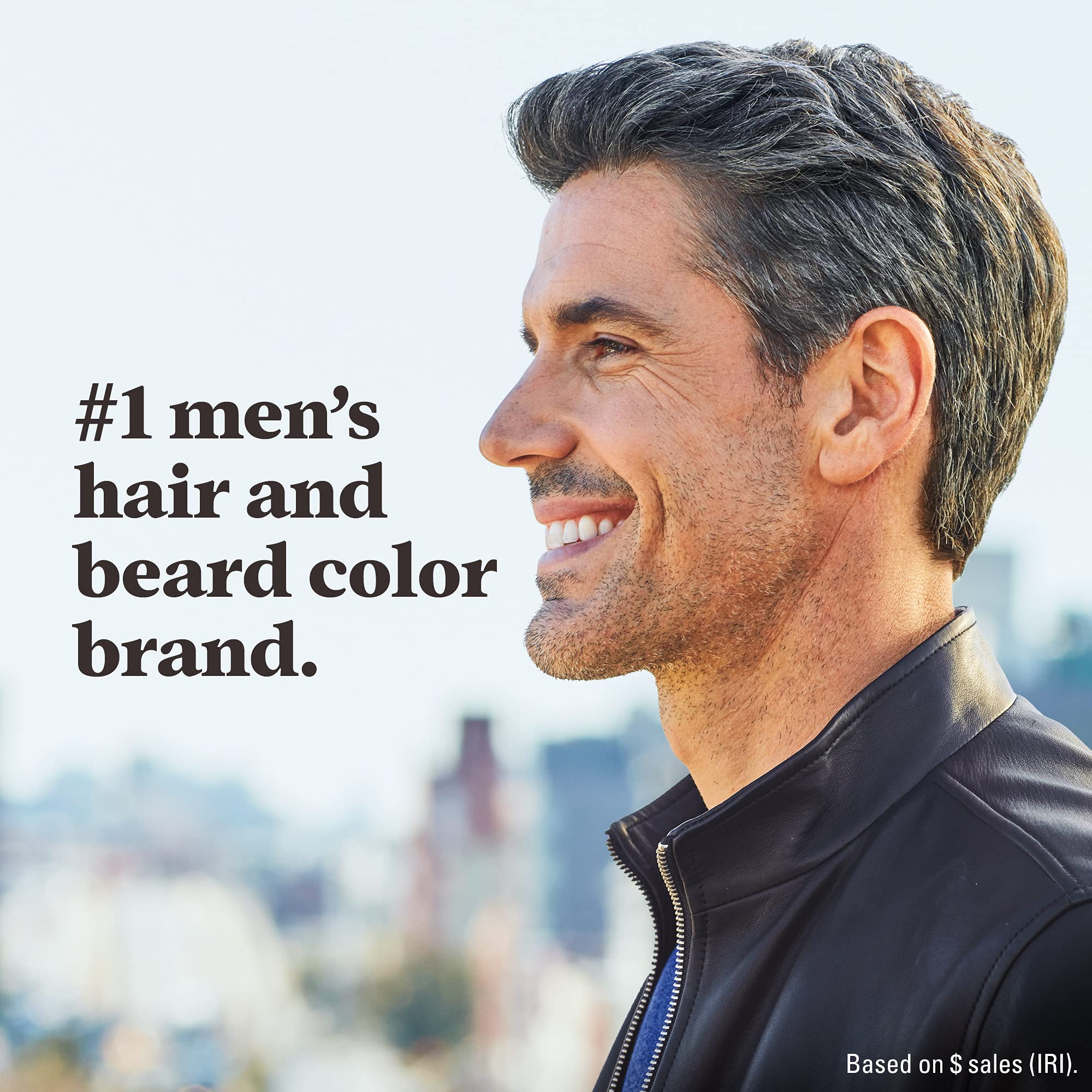 Just For Men Touch of Gray, Mens Hair Color Kit with Comb Applicator for Easy Application, Great for a Salt and Pepper Look - Medium Brown, T-35, Pack of 1
