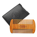 Viking Revolution Wooden Beard Comb and Case - Pocket Comb