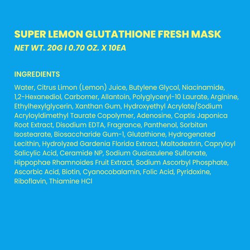 BRINGGREEN Super Lemon Fresh Mask 10ea