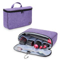 Teamoy Travel Storage Bag Compatible with Dyson Airwrap Styler, Portable Travel Organizer for Airwrap Styler and Accessories, Top-Opened, Purple