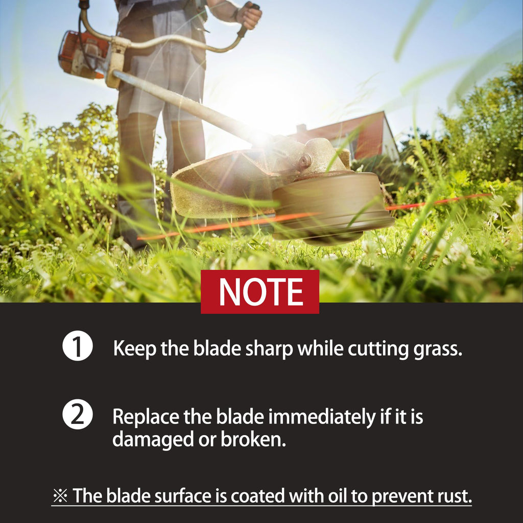 SK5 Brush Cutter Blade for weedeater, 2PCS 355mm Weed Wacker Metal Blade