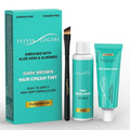 Skiennix Professional Dark Brown Hair Tint Kit - Waterproof Root Touch-Up Color, 25ml, Lasts 4-6 Weeks