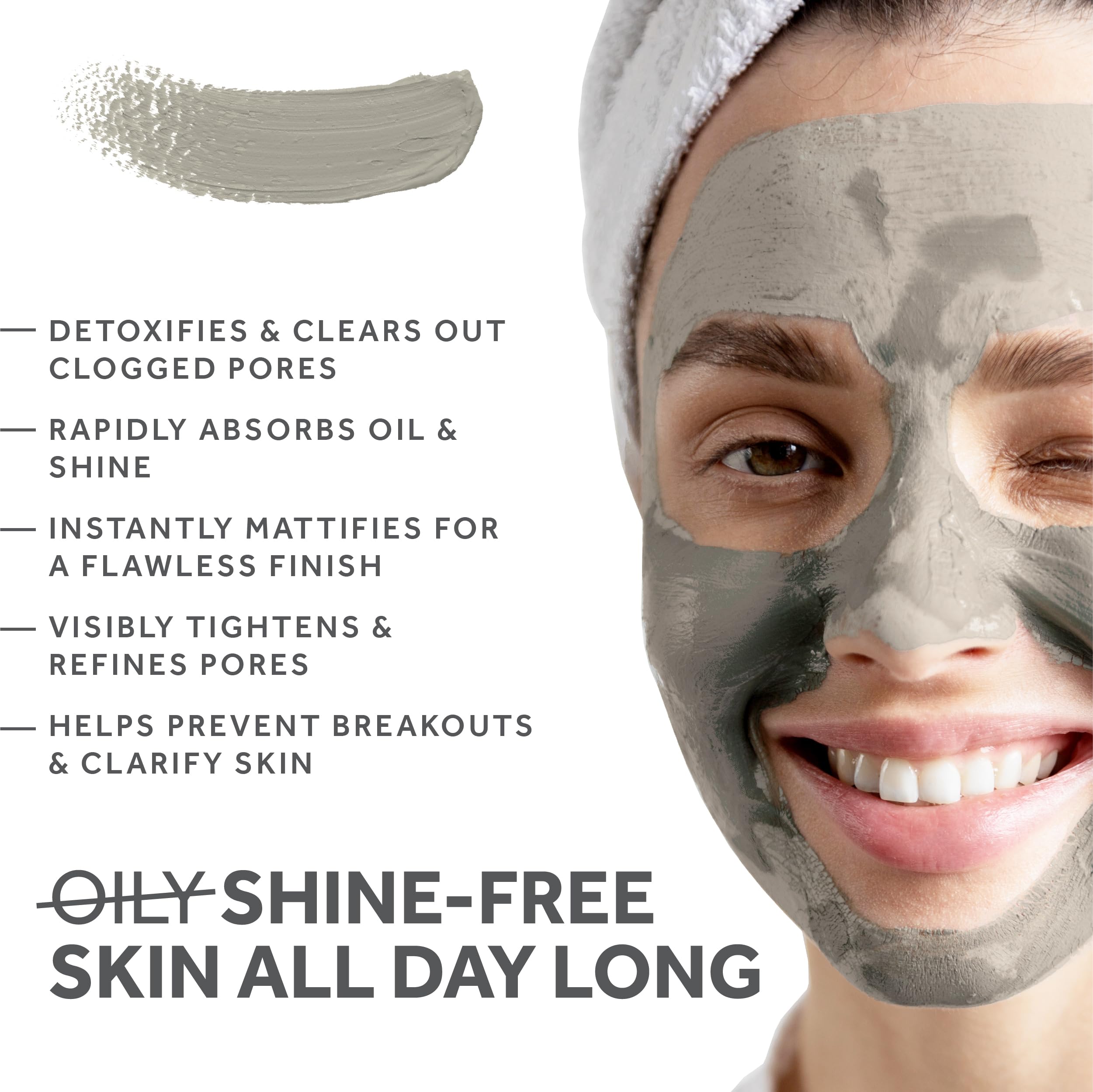 FOSSIL POWER Bentonite Clay Powder (5lb) | Bentonite Clay Mask For Face, Body, Feet, Hair & More | Deep Pore Cleansing | Clay Mask for Acne & Oily Skin | DIY Face Mask Beauty for Women & Men