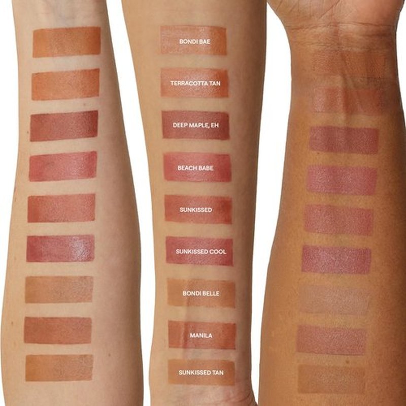 Nudestix Nudies Bronze All Over Matte Bronzing Stick – 3-in-1 Cream Bronzer for Cheeks, Eyes & Lips with Built-In Brush | Natural Contour & Sun-Kissed Glow | Vegan, Long-Wear Makeup (Sunkissed)