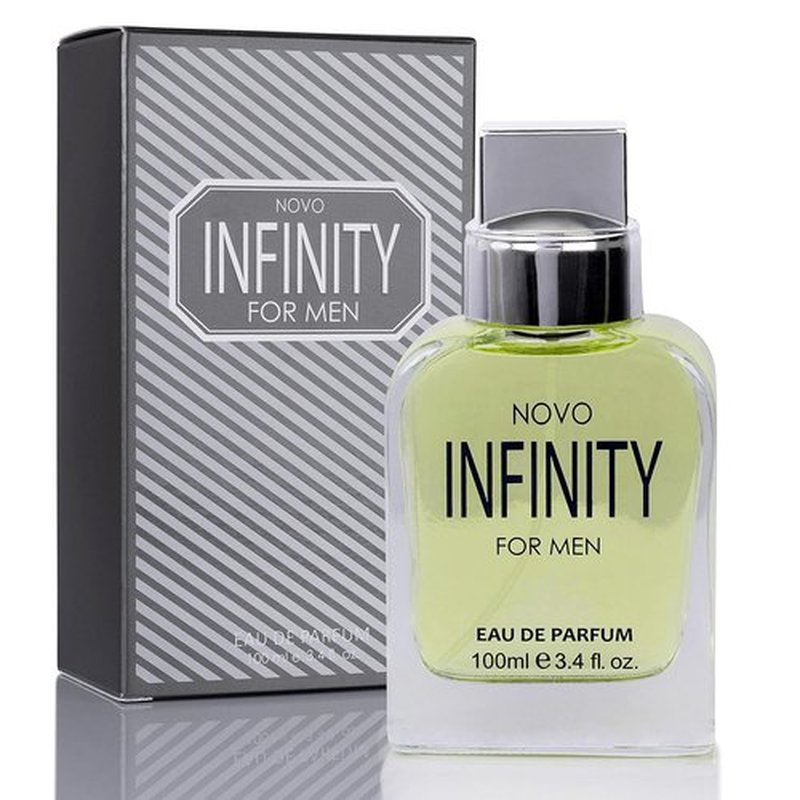 NovoGlow Infinity Eau De Parfum for Men - 3.4 Fl Oz | Refreshing Citrus & Floral Fragrance