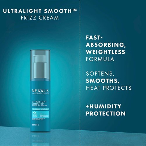 Nexxus Ultralight Smooth Frizz Defy Cream - Nourishing Serum for Frizzy, Dry Hair | 4 Fl Oz